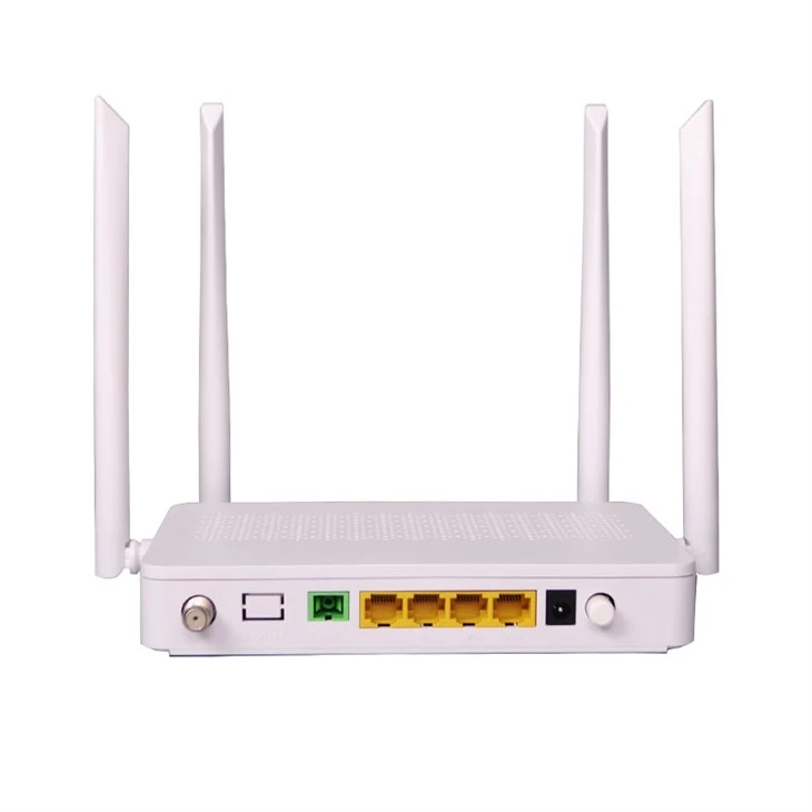 Dual Band Gpon Ontario 4 Ports 4GE Catv Wifi5 Fabrik brandneu
